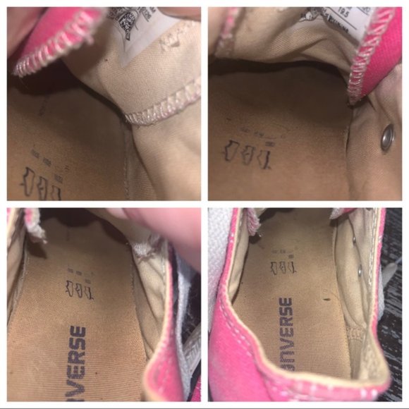 Girls Pink Converse Sneakers - Picture 12 of 15